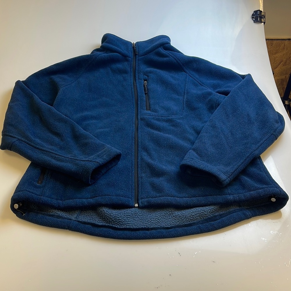 Athletech Men Fleece Full Zip Blue                                       X15-48